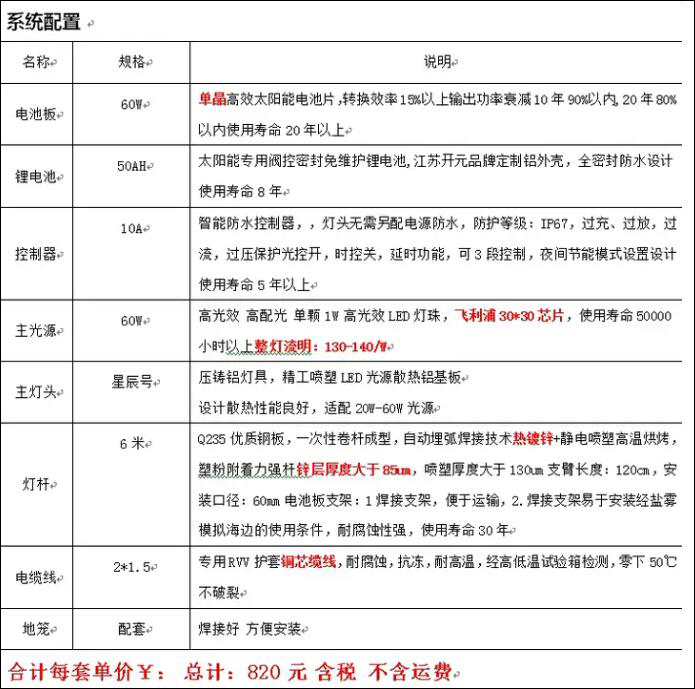兰州太阳能路灯报价